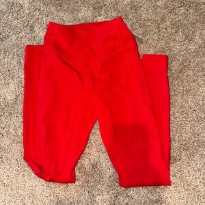 Red Halara leggings